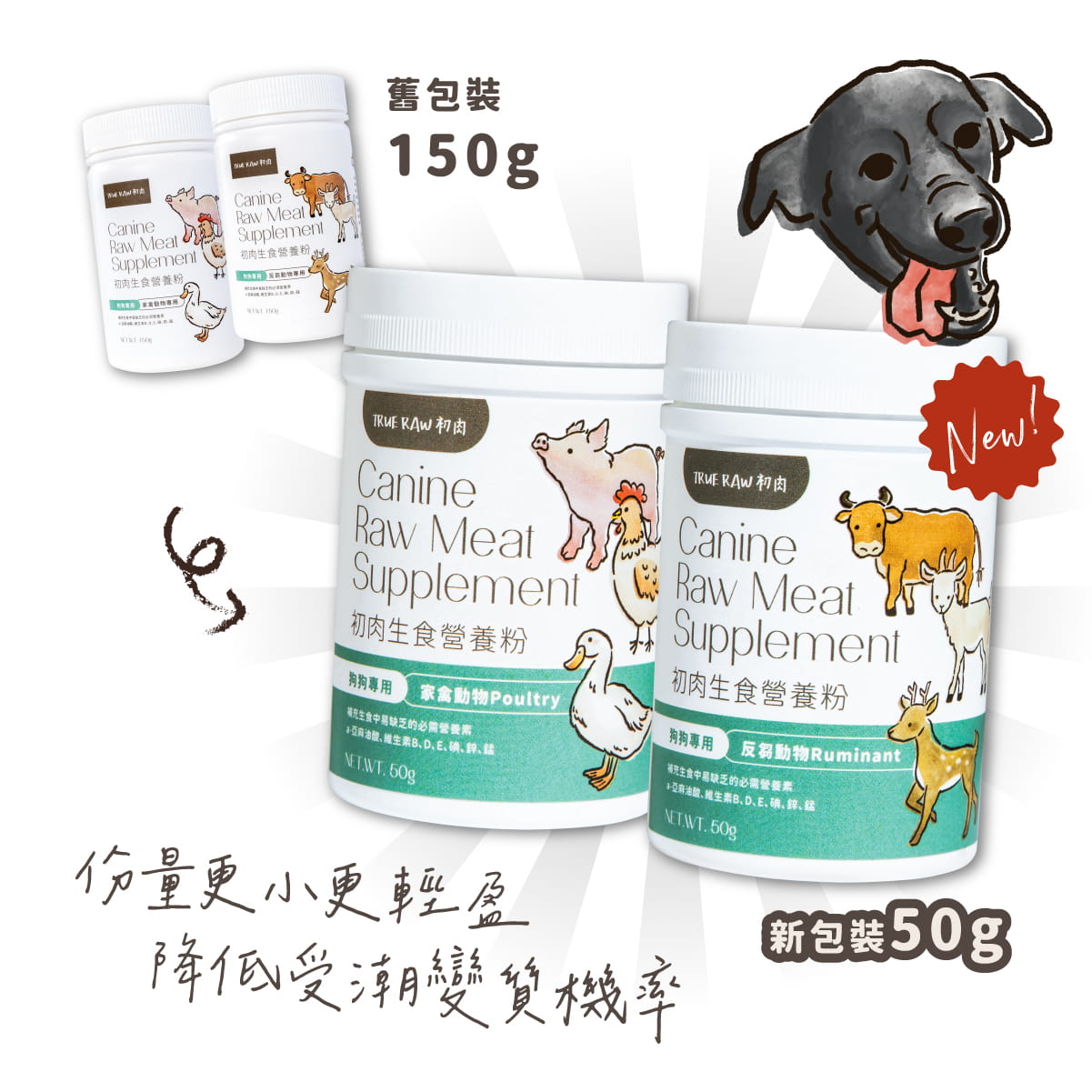 初肉犬用生食營養粉