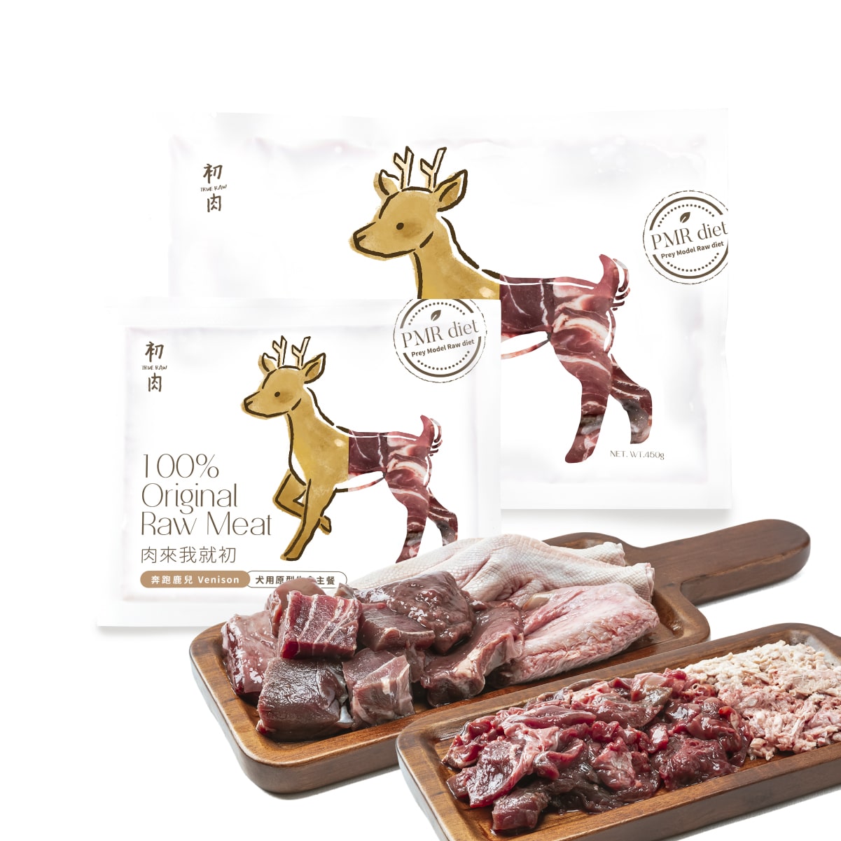犬用原型生食主餐｜肉來我就初 - 奔跑鹿兒