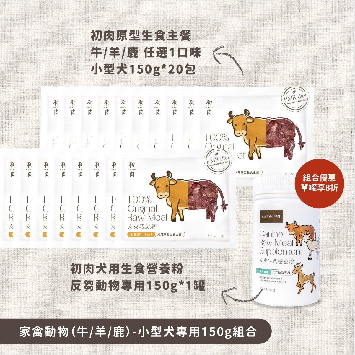 犬用原型生食主餐｜ 老顧客大量購買-均衡營養優惠組