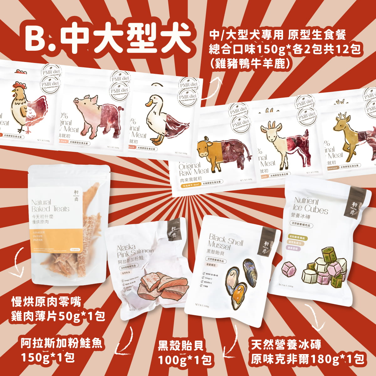 犬用原型生食餐｜陪寵開運年菜組