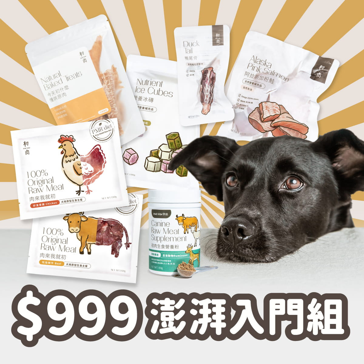 犬用原型生食主餐｜ 澎湃入門組$999